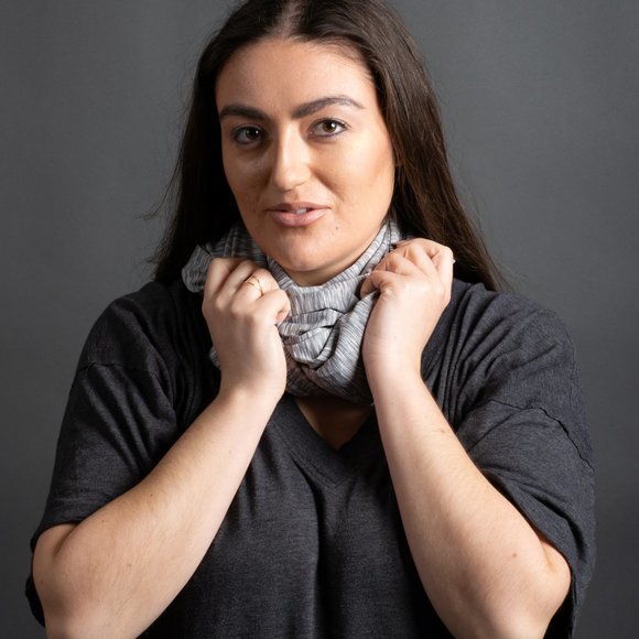 Grey Workout Scarf NWOT - Picture 5 of 6